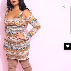 Plus size mini dress